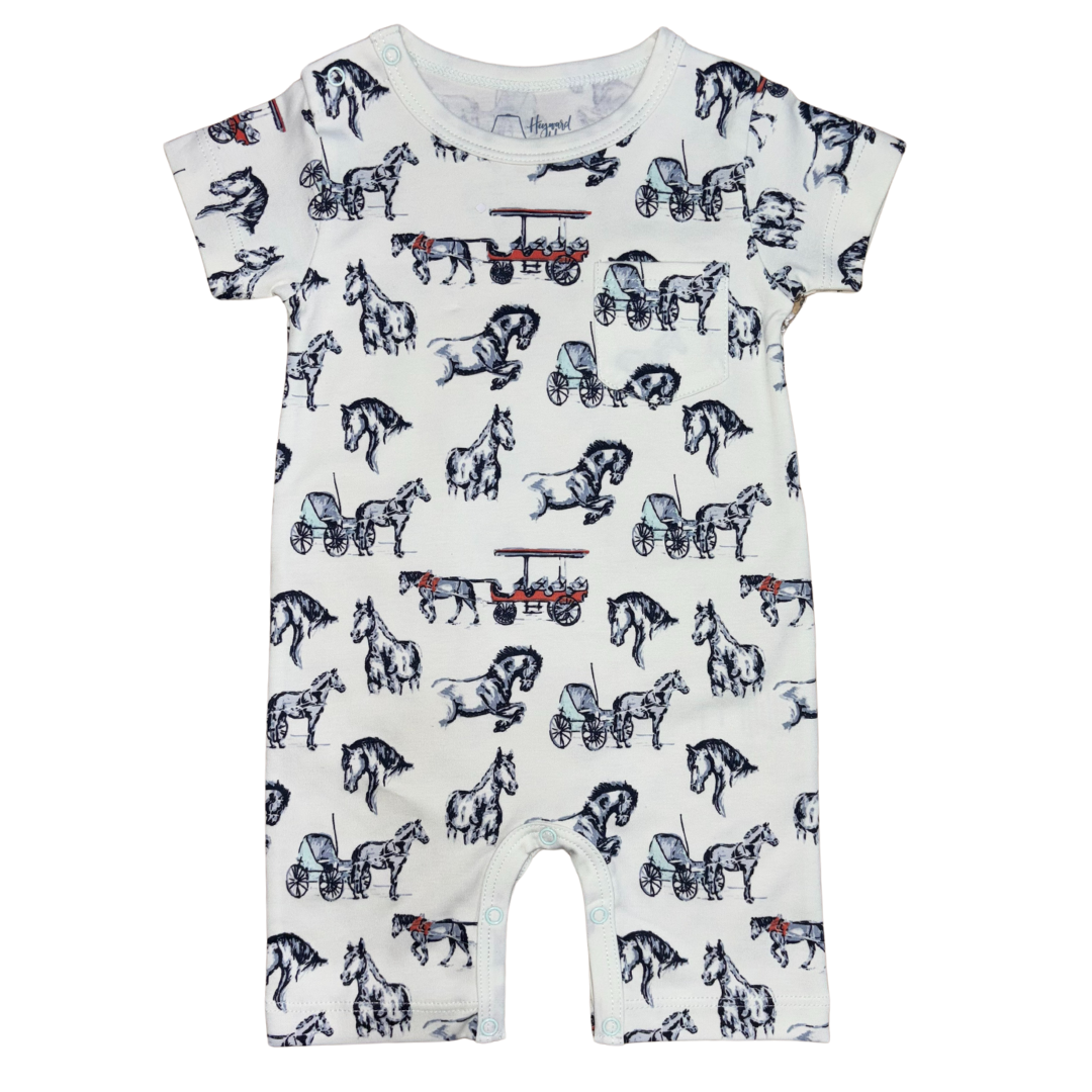 Horse Carriages Romper