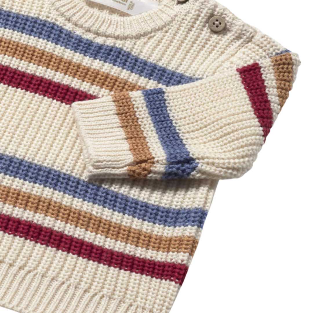 Fall Striped Knit Sweater