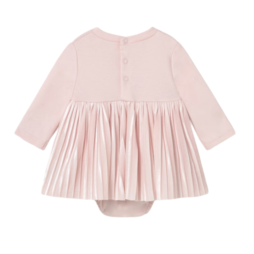 Blush Velvet Bodysuit Dress