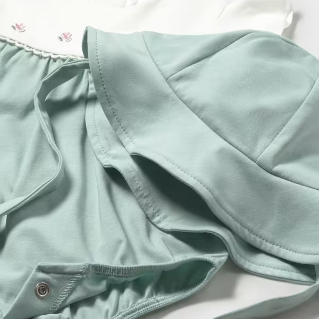 Sage Blossom Romper Set