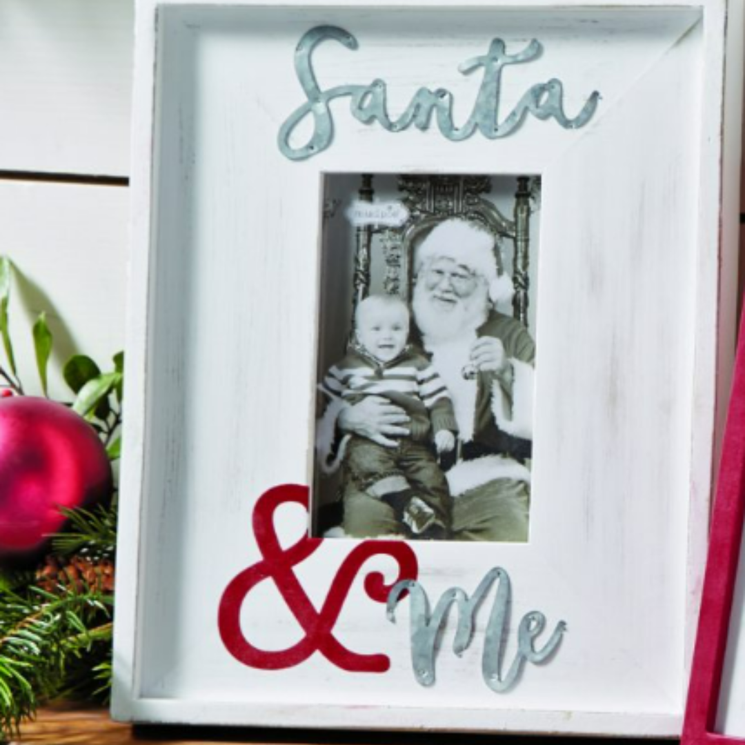 Santa and Me Wooden Frame