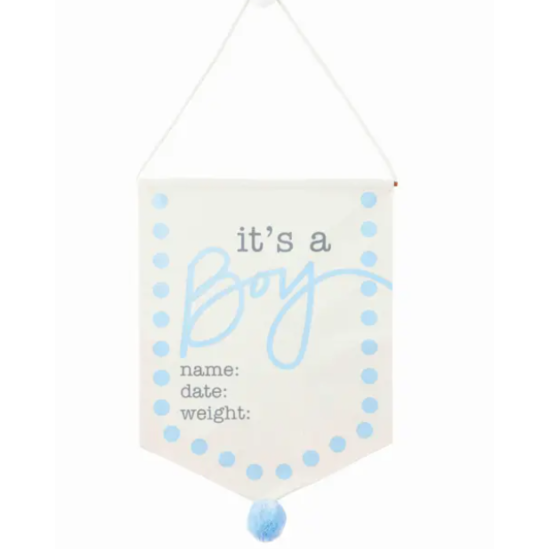 It's A Boy Canvas Sign