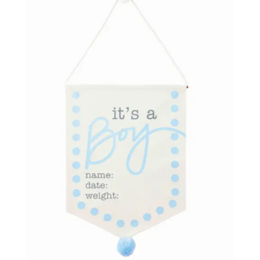 It's A Boy Canvas Sign