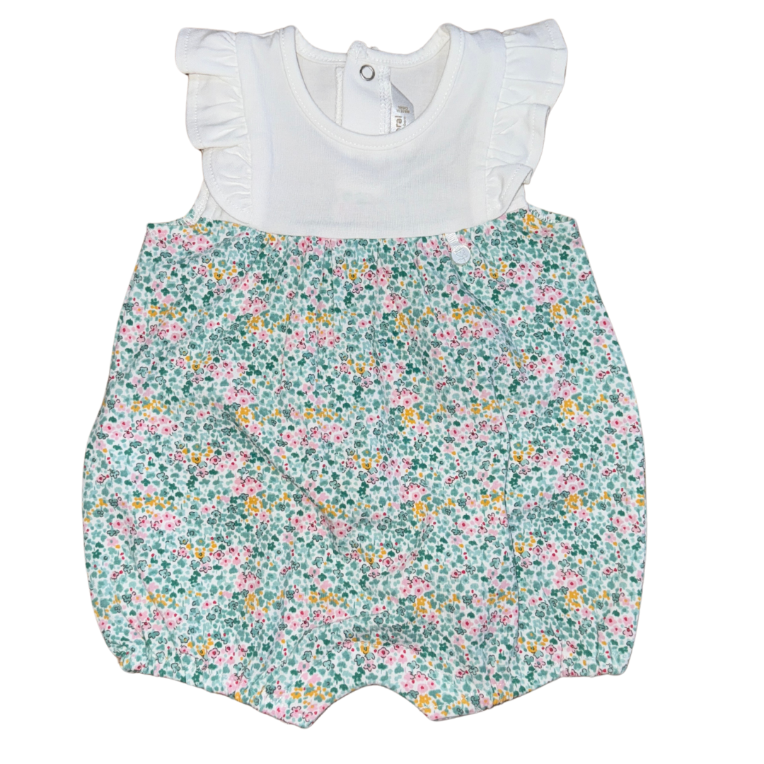 Teal Fields Romper