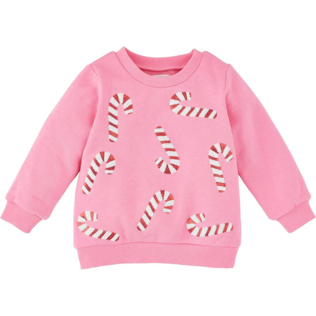 Candycane Sequin Sweatshirt