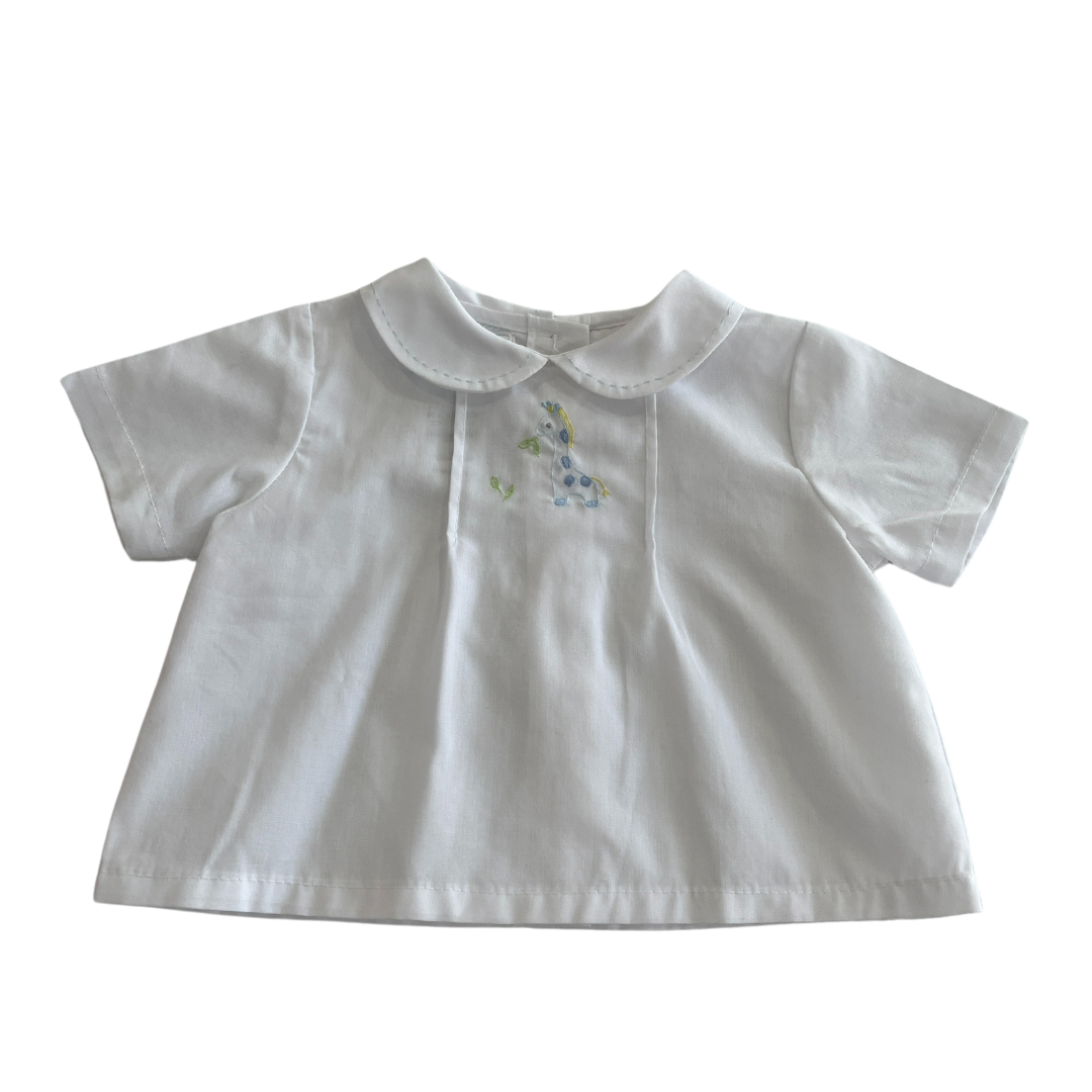 Embroidered Giraffe Diaper Set