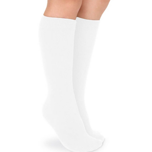 Smooth Toe Cotton Knee High Socks (2 Pair)