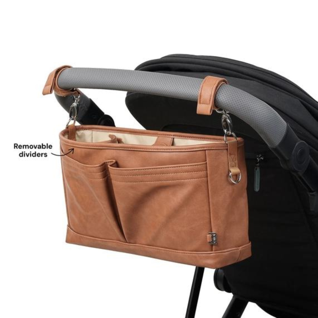 Faux Leather Stroller Organizer/Pram Caddy
