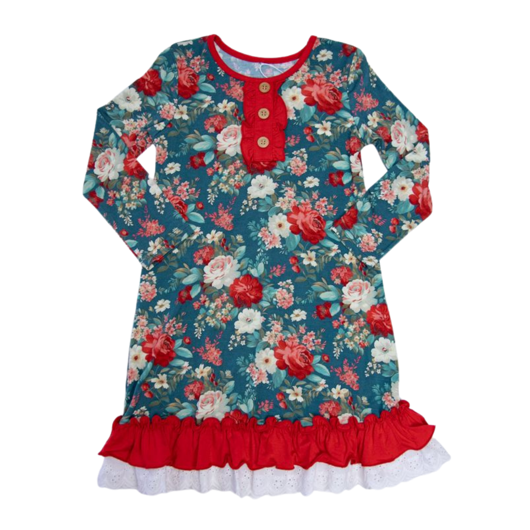 Scarlett Petal Ruffle Nightgown