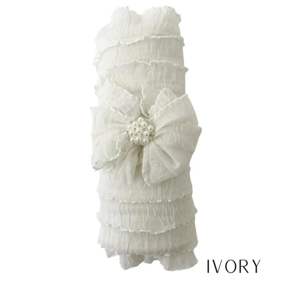 Rockin Royalty Ruffled Swaddle with Bow