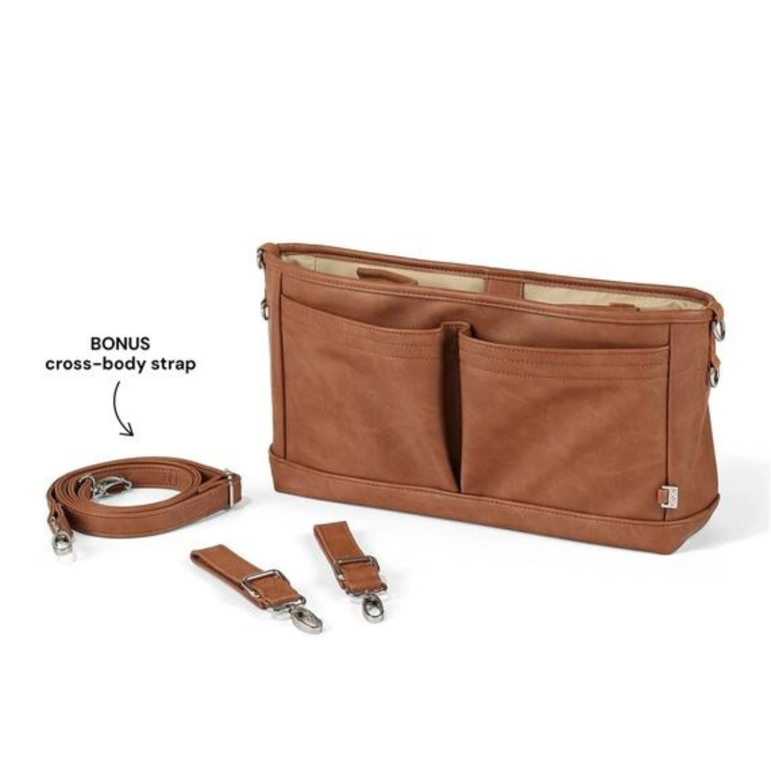 Faux Leather Stroller Organizer/Pram Caddy