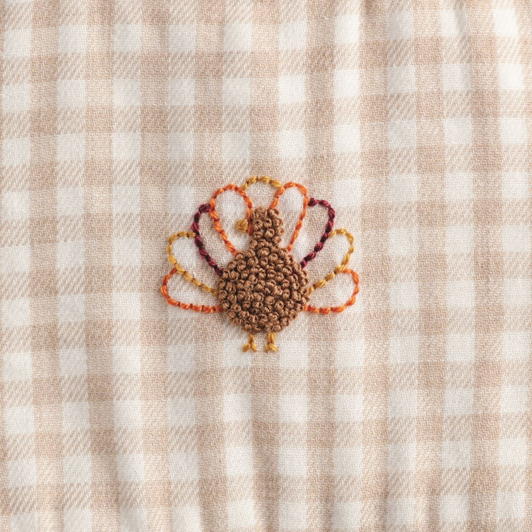 Boy Gingham Turkey Bubble