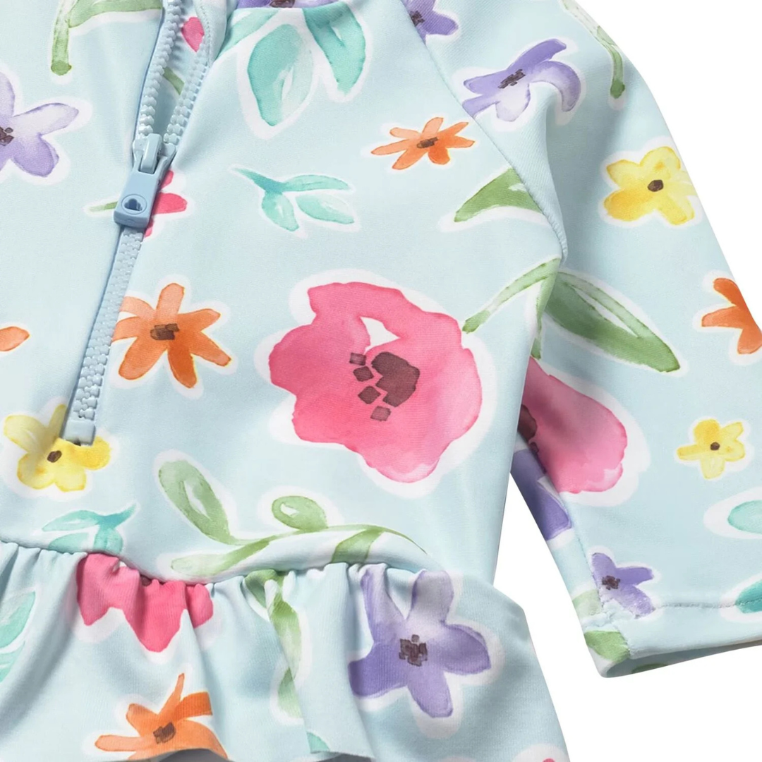 Bloom Breeze Ruffle Swim Set