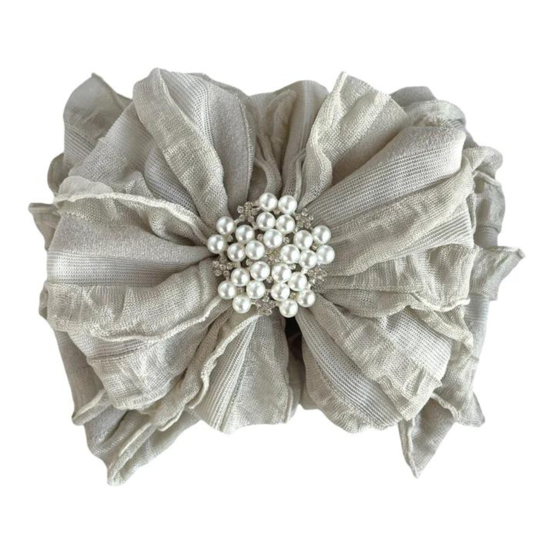 Rockin Royalty Pearl Ruffled Headbands