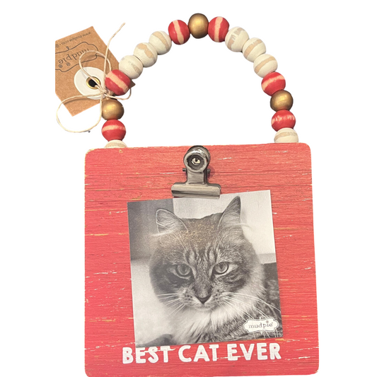 Best Cat Ever Wooden Ornament