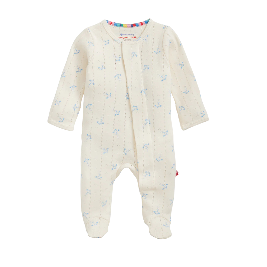 Airplanes Pointelle Footie