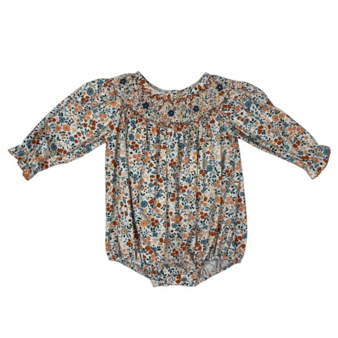 Autumn Blooms Geo L/S Bubble