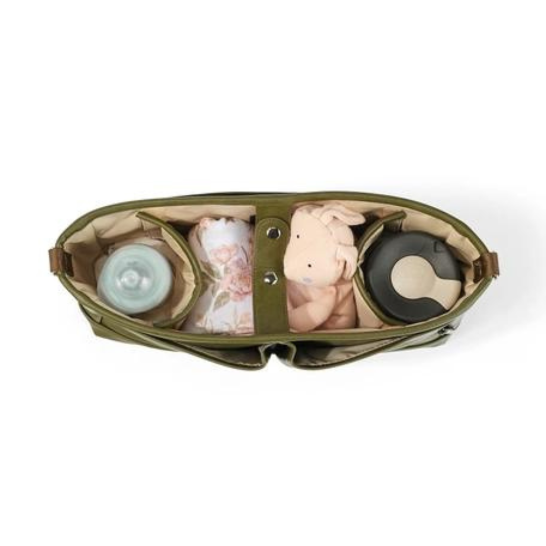Faux Leather Stroller Organizer/Pram Caddy