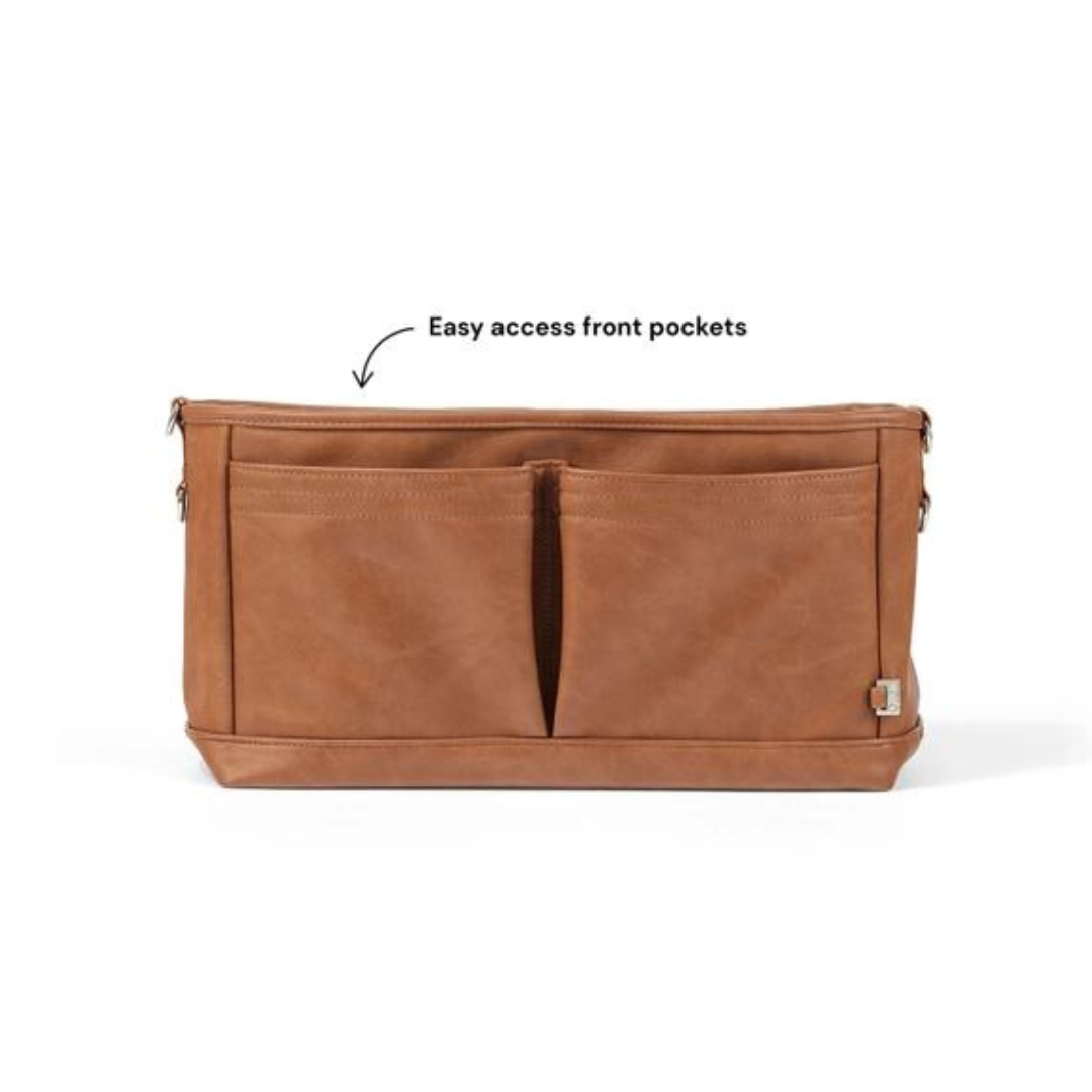 Faux Leather Stroller Organizer/Pram Caddy