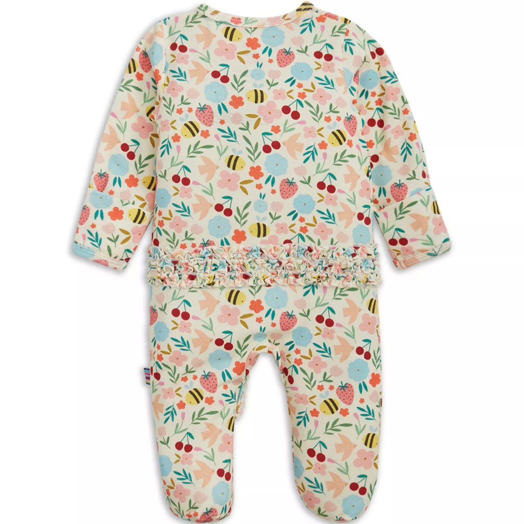 Honey Blossom Ruffle Footie
