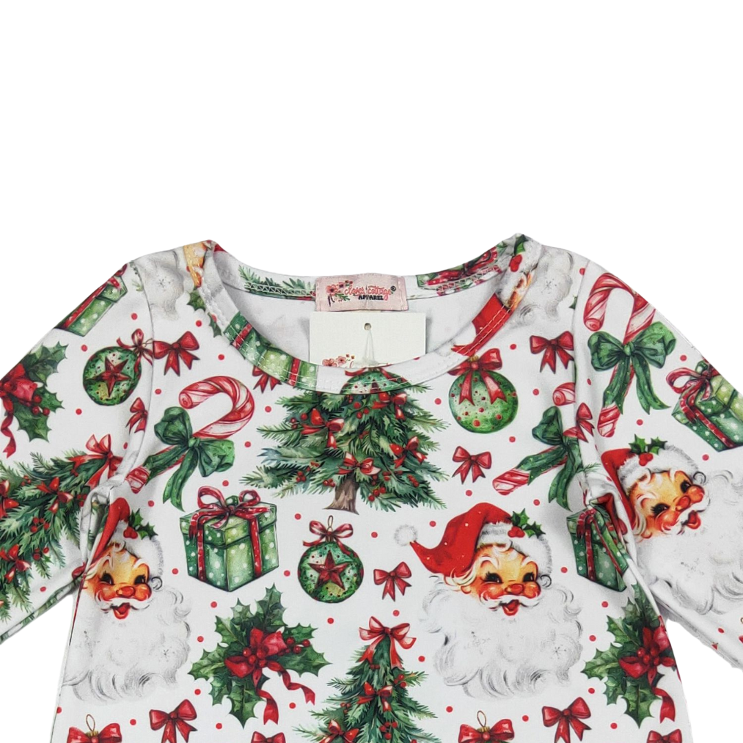Jolly St. Nicholas Ruffled Romper
