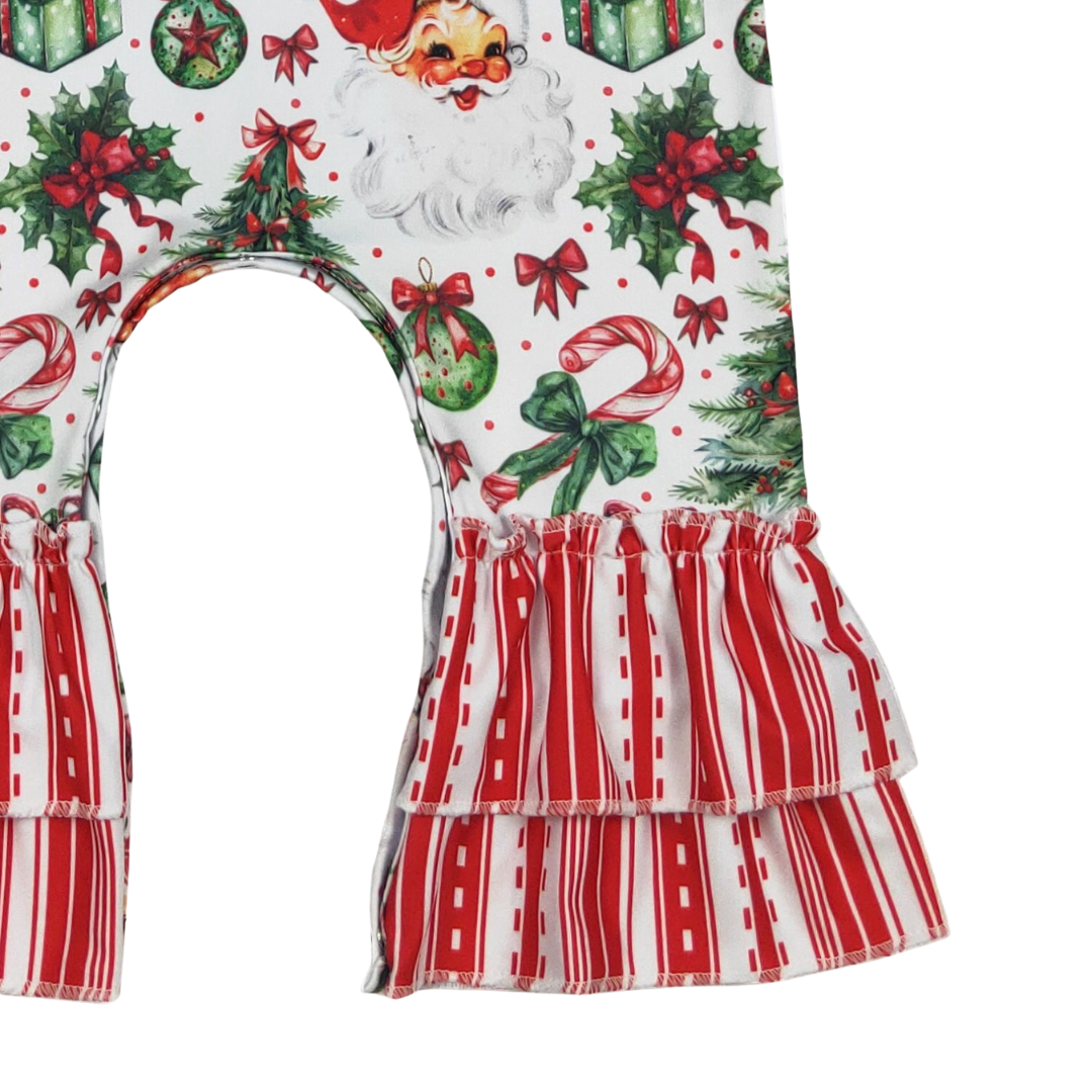 Jolly St. Nicholas Ruffled Romper