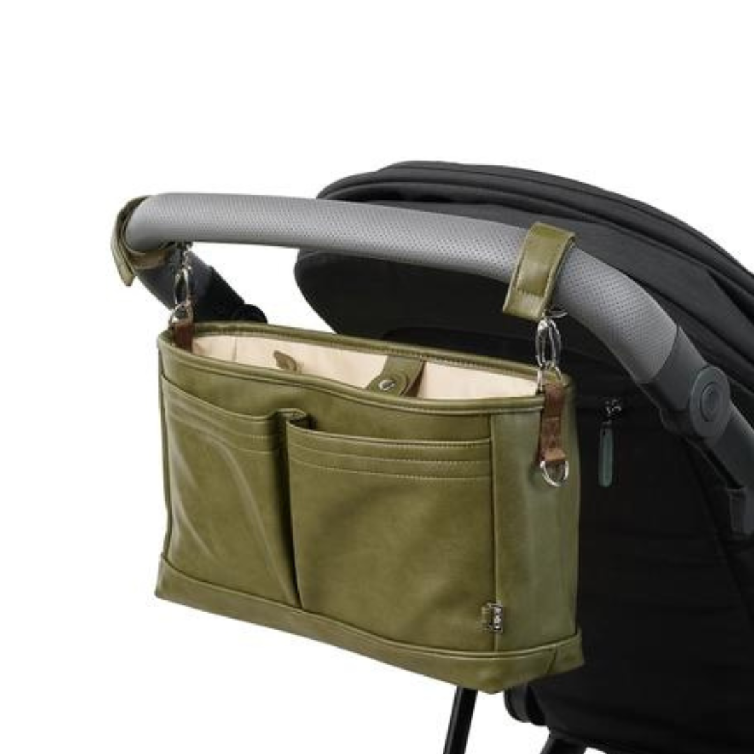 Faux Leather Stroller Organizer/Pram Caddy