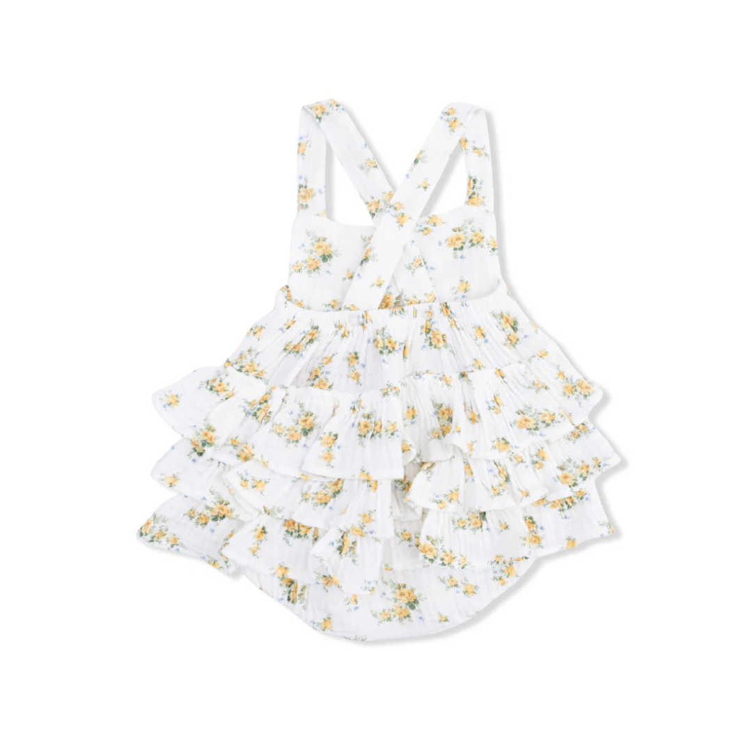 Sunshine Roses Ruffle Sunsuit