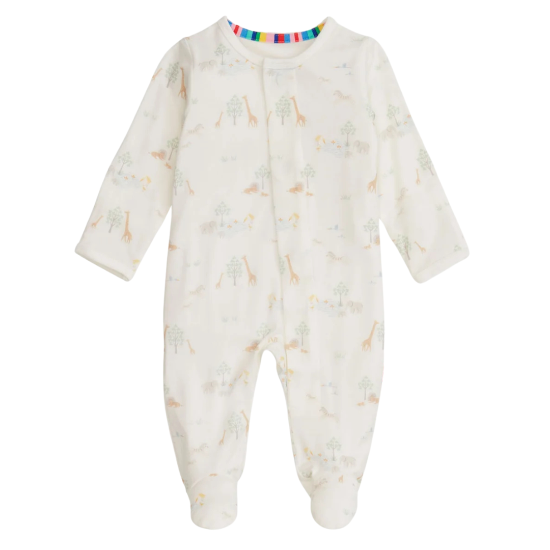 White Serene Safari Footie