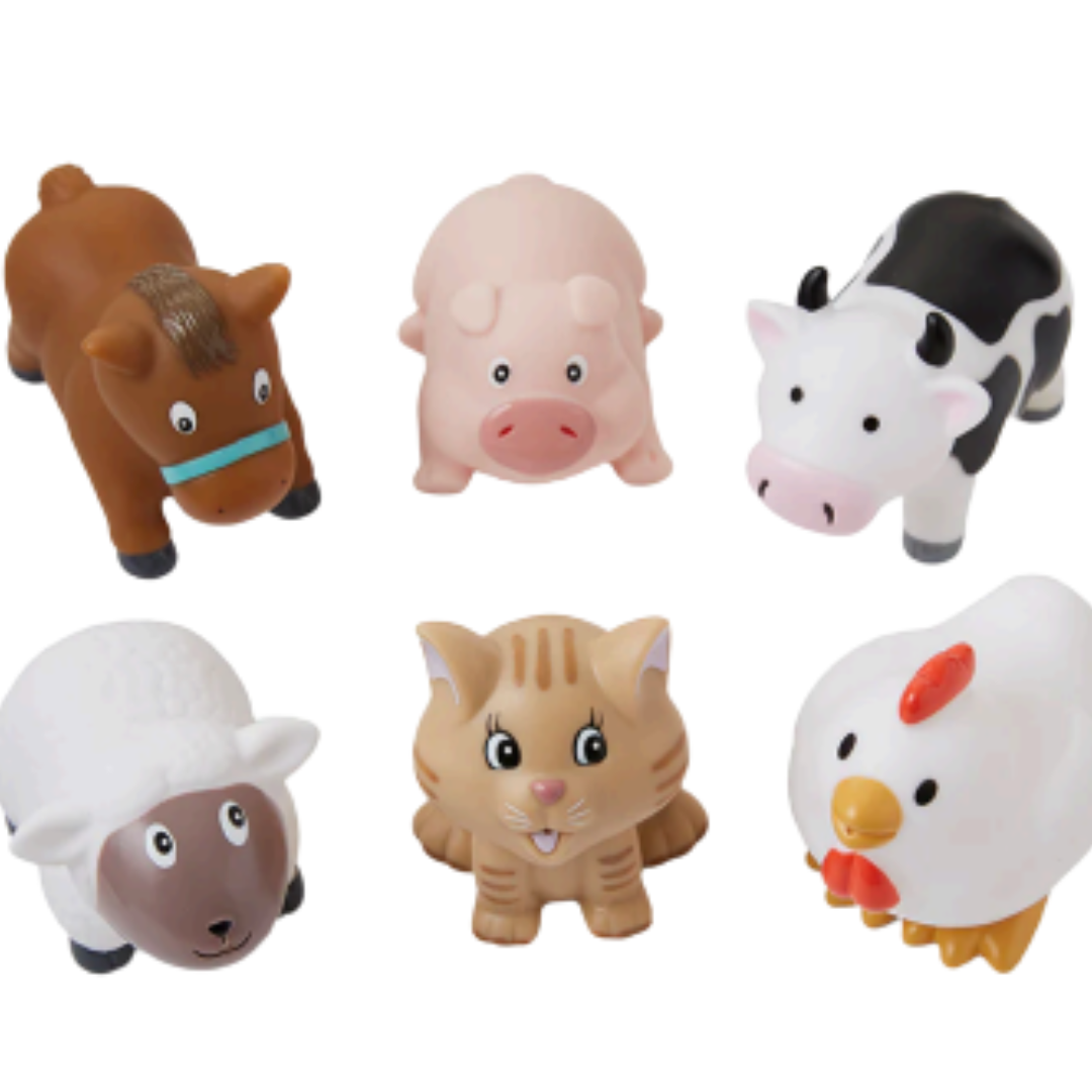 Barnyard Party Squirtie Bath Toys