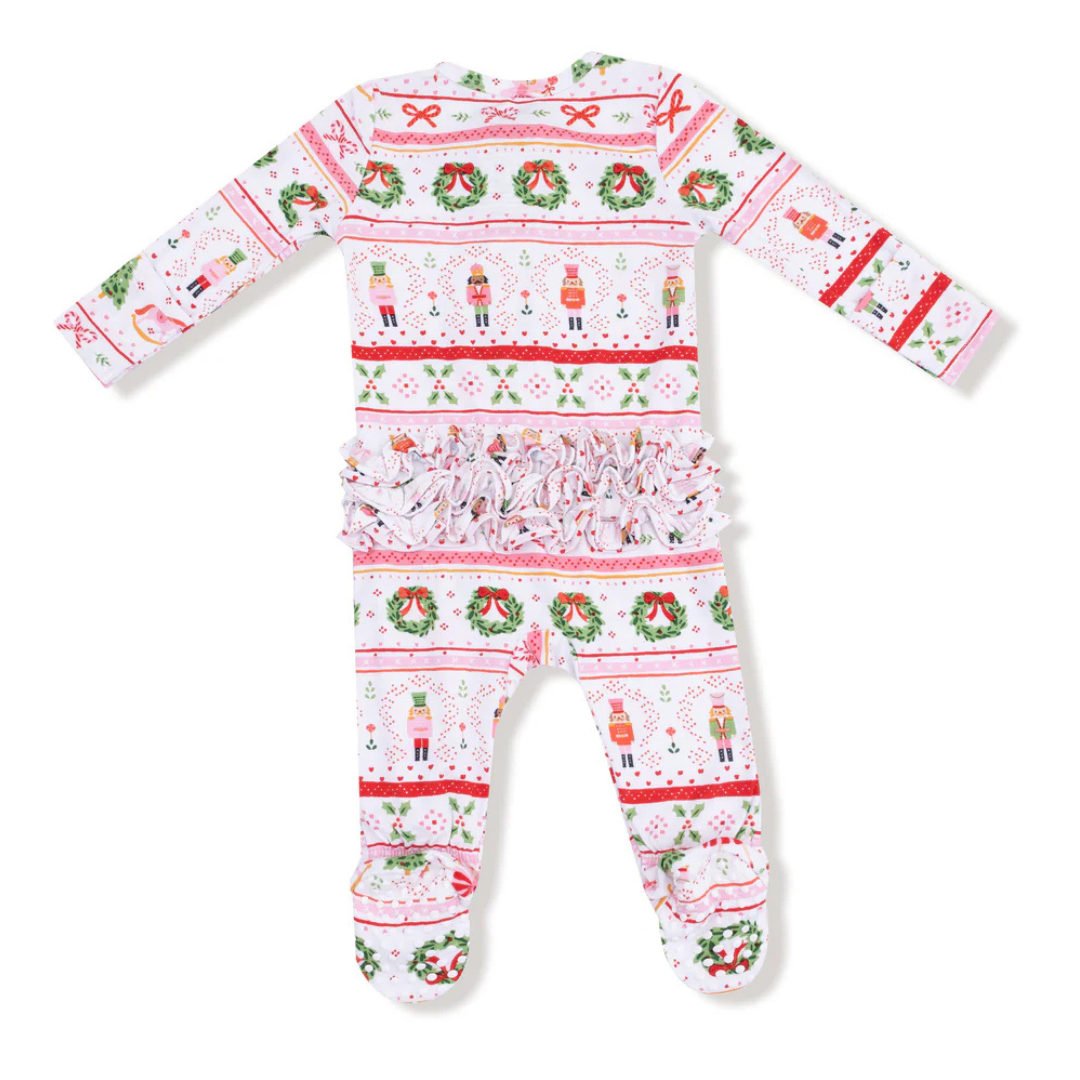 Sugar Plum Fairy Ruffle Footie