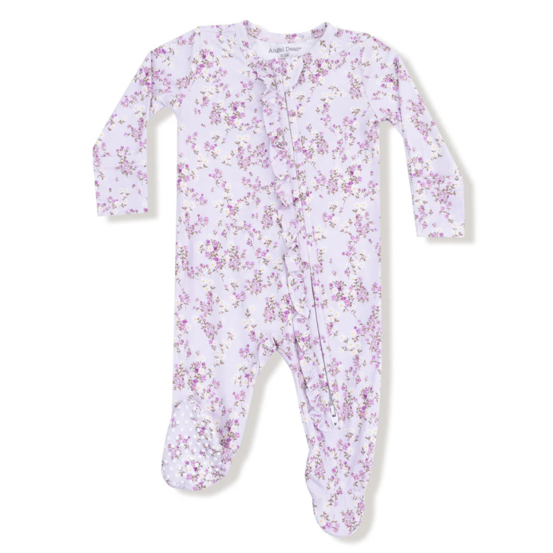 Sweet Dream Florals Ruffle Footie
