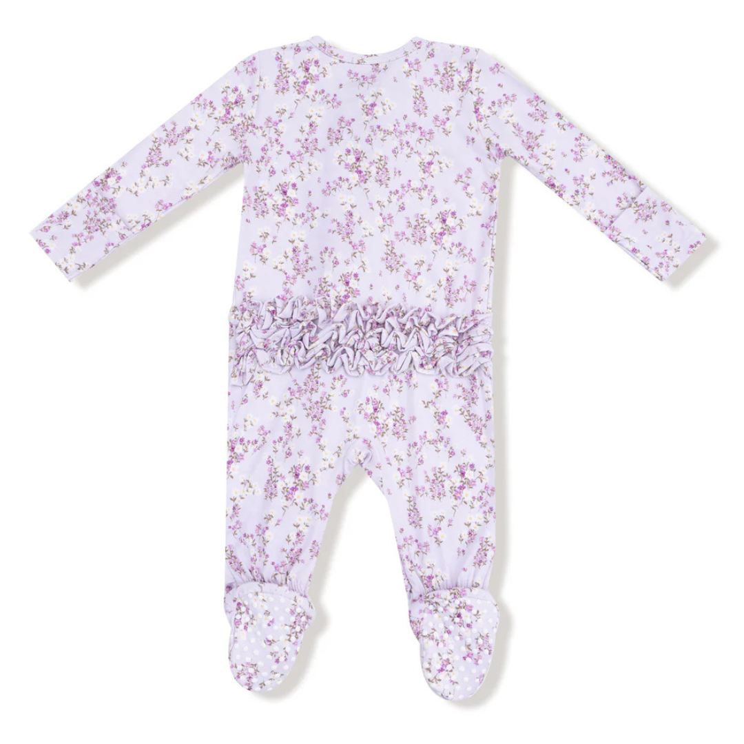 Sweet Dream Florals Ruffle Footie