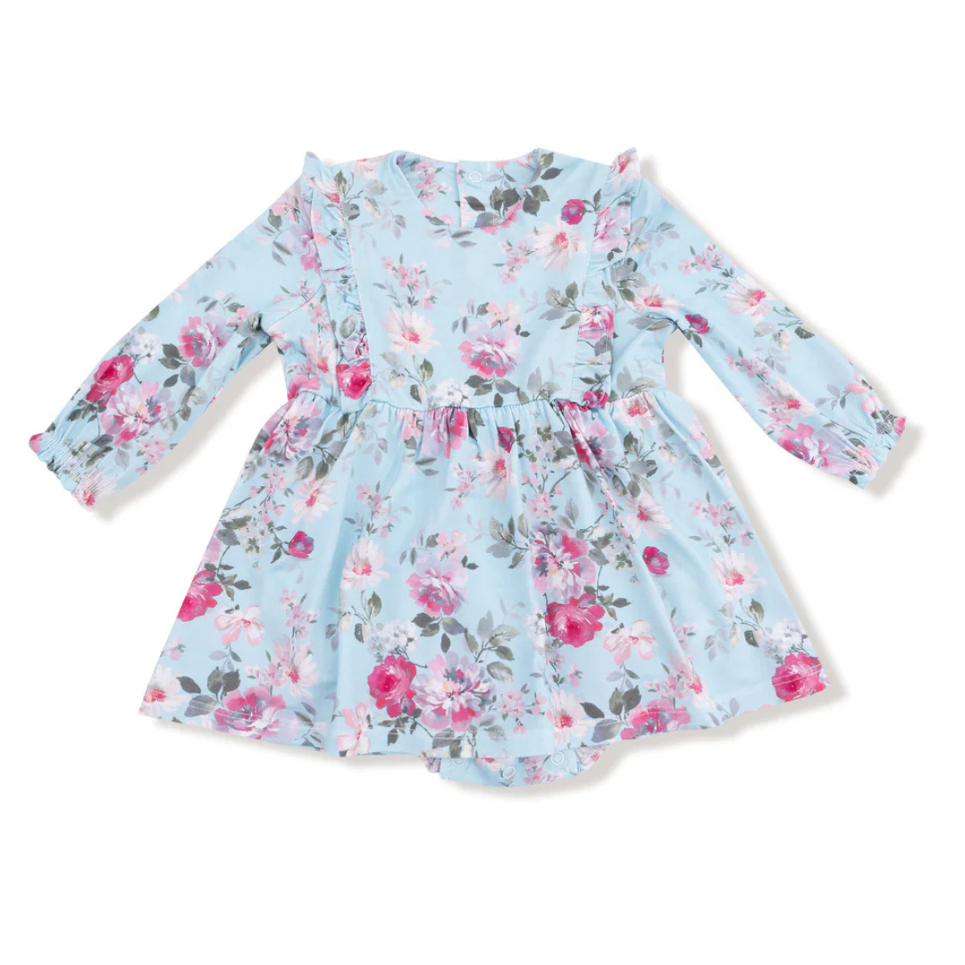 Charlotte Floral L/S Bodysuit Dress