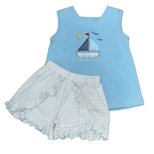 Just a Sailing Girls Short Set