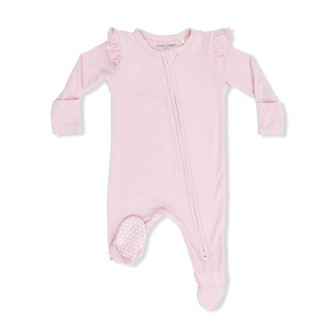Lotus Ruffle Sleeve Footie