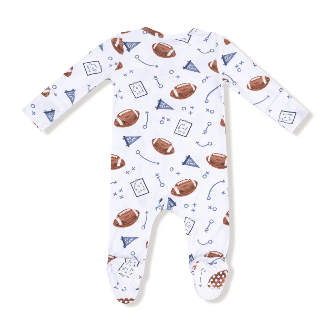 Navy Touchdown Time Footie