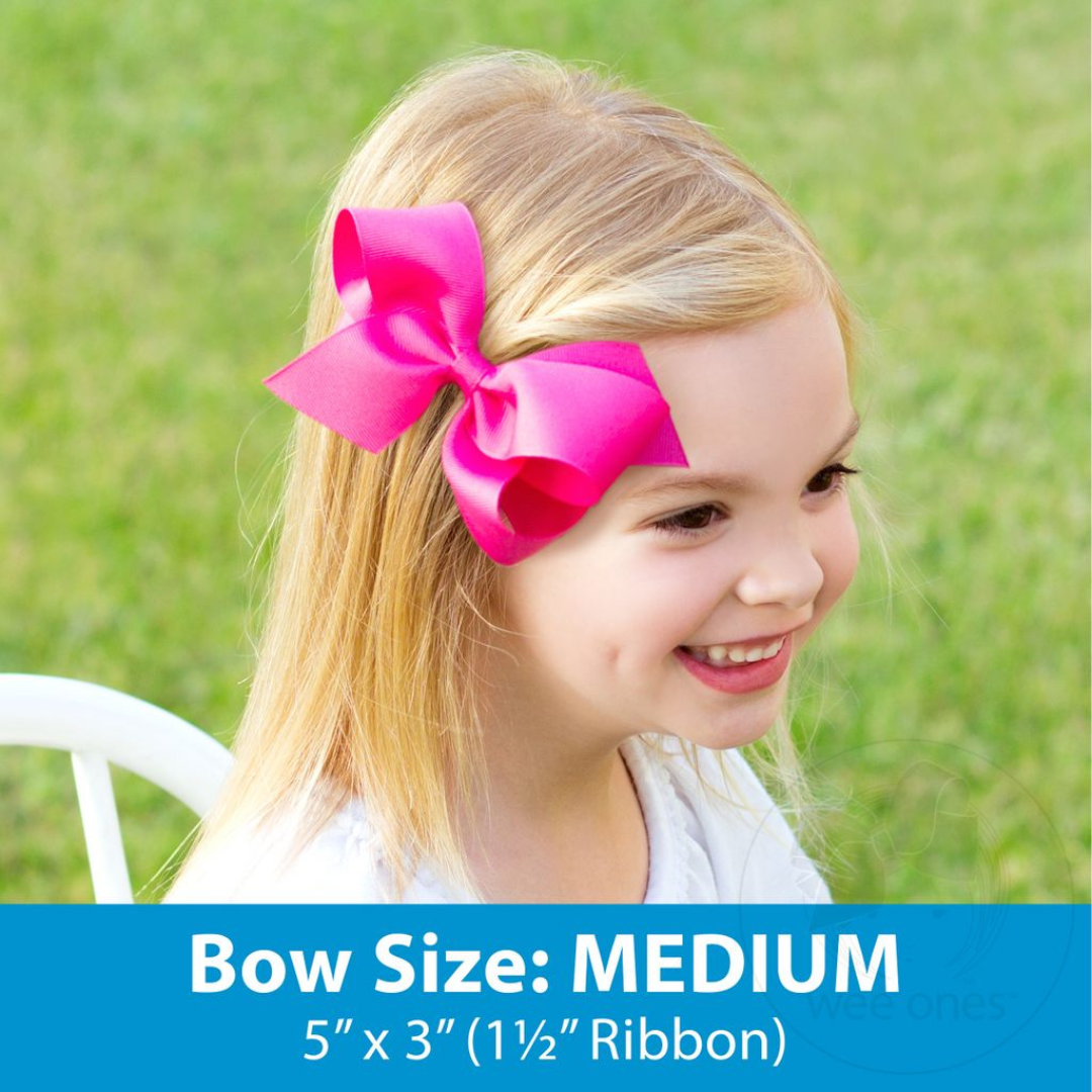 It's My Birthday Print Grosgrain Bow