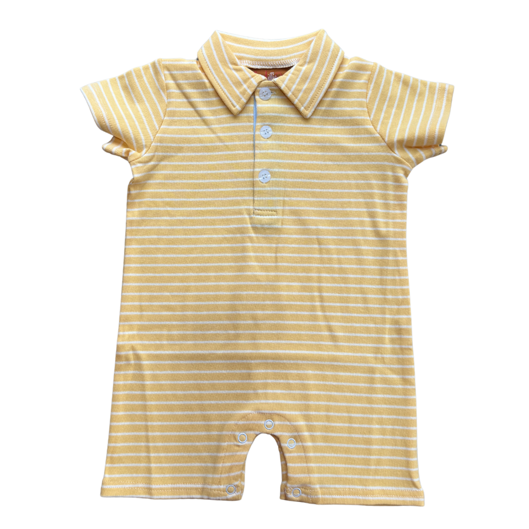 Yellow Stripe Romper