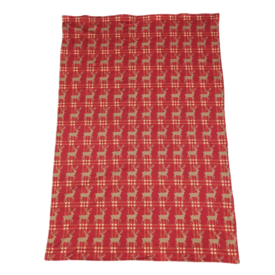 Tartan Deer Blanket