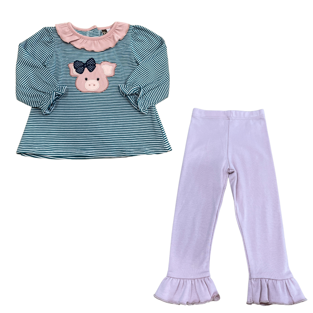 Penny the Pig Ruffle Pant Set
