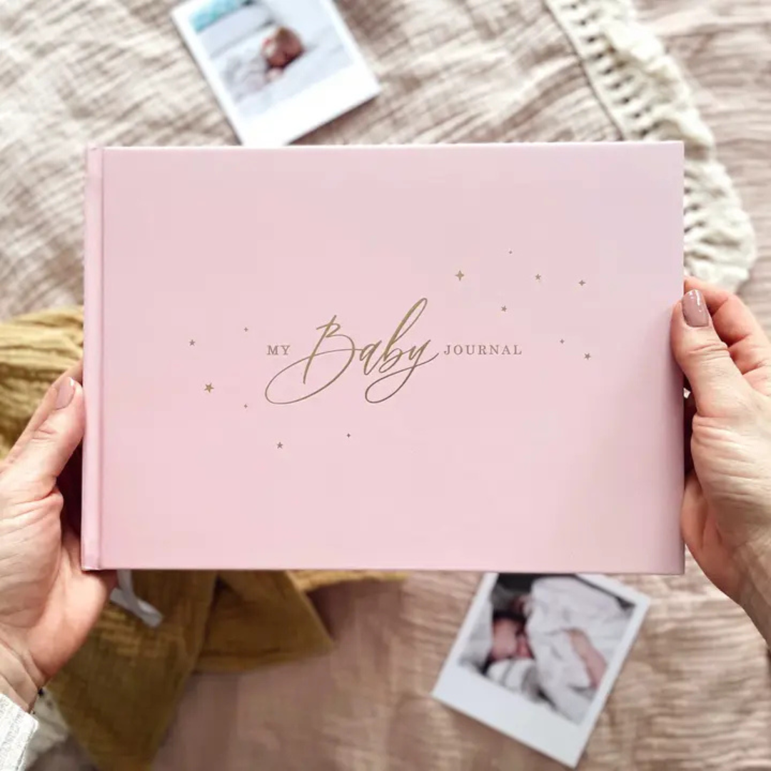 Blush & Gold Newborn Keepsake Memory Journal