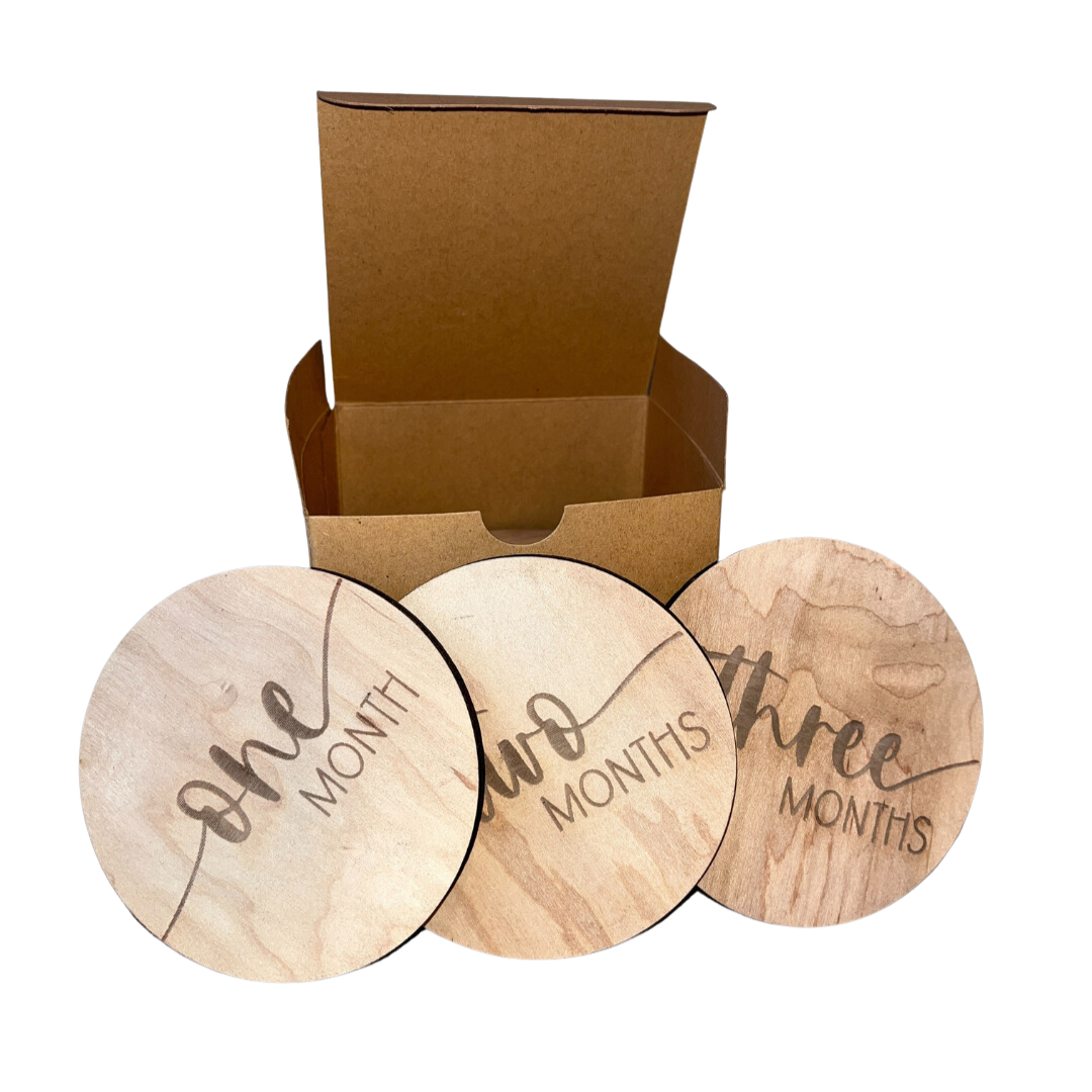 Wooden Monthly Milestone
