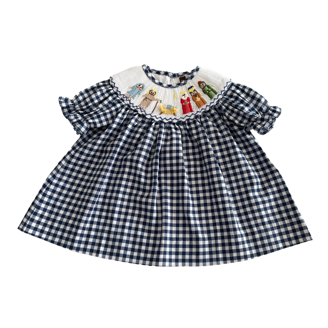 Nativity Smocked Bishop Dress Nativity Smocked Bishop Dress