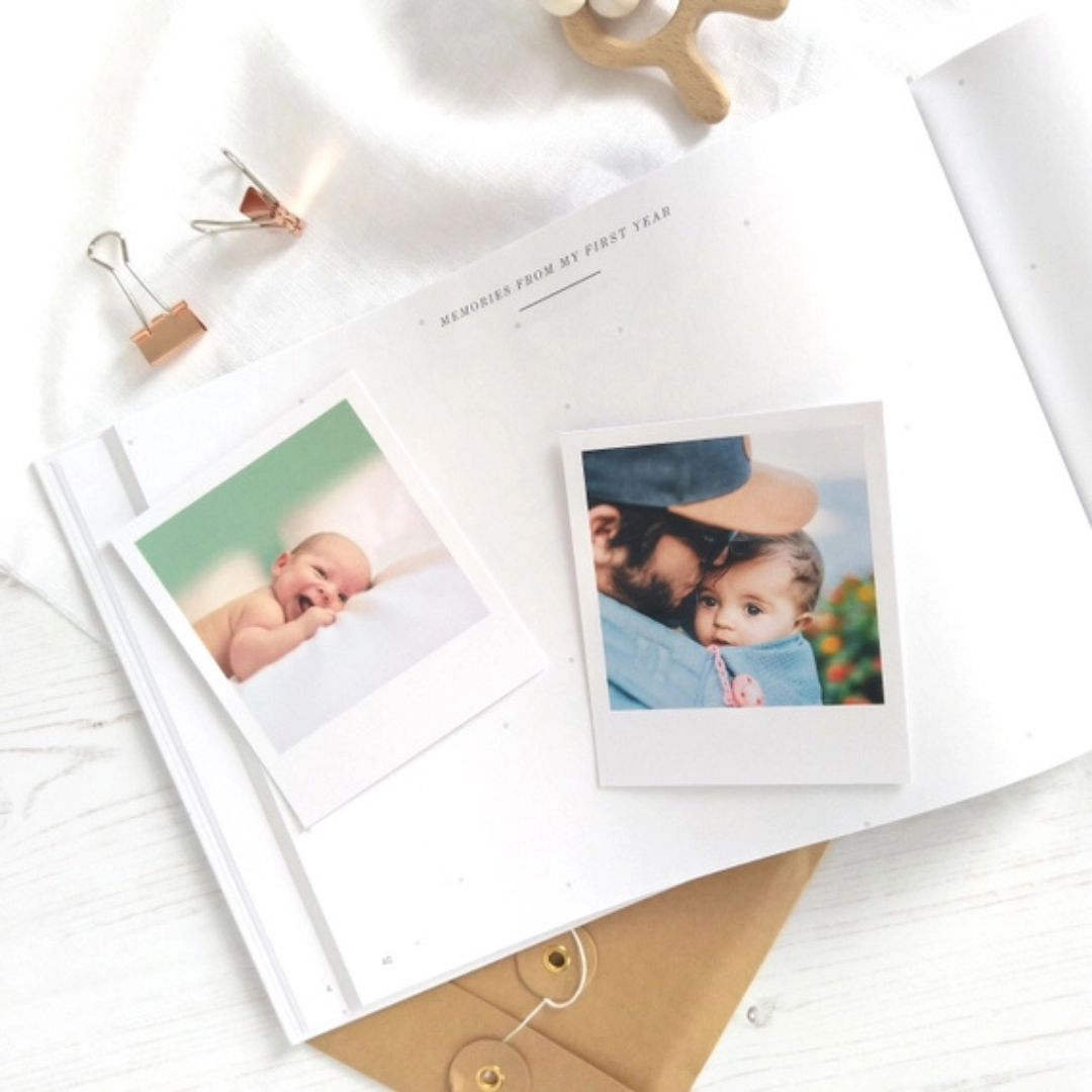 Blush & Gold Newborn Keepsake Memory Journal