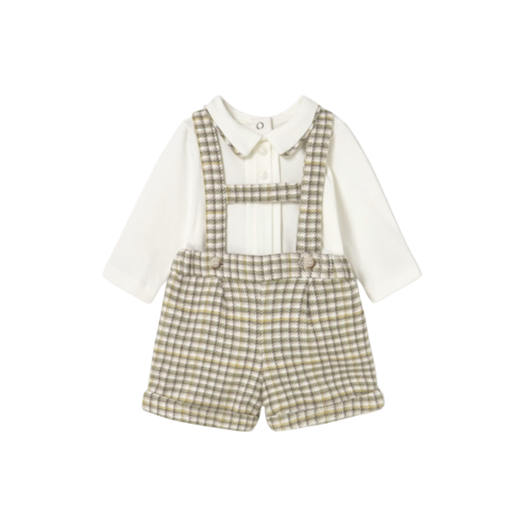 Olive Plaid Set