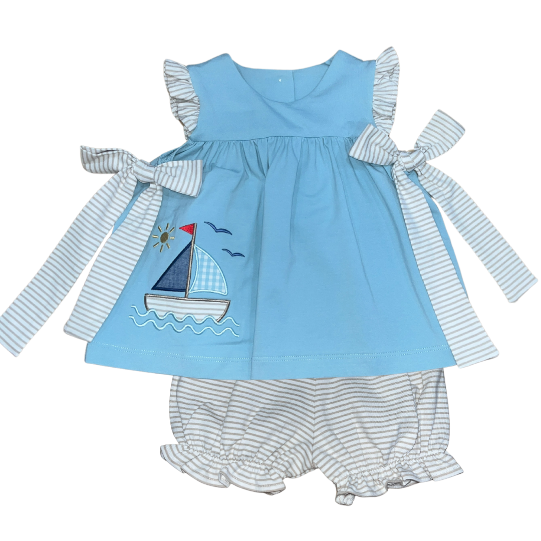 Just a Sailing Tie Bloomer Set