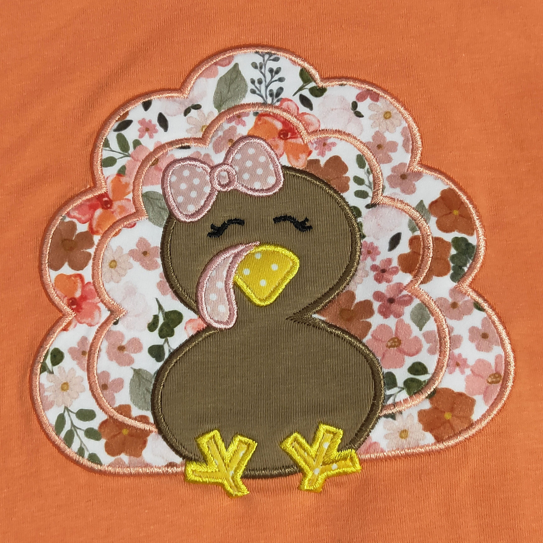 Autumn Turkey Blooms Girls Set