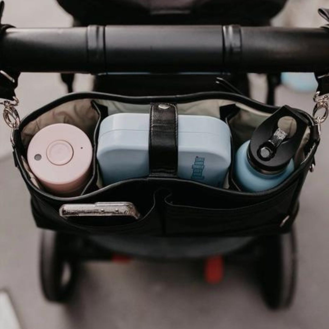 Faux Leather Stroller Organizer/Pram Caddy