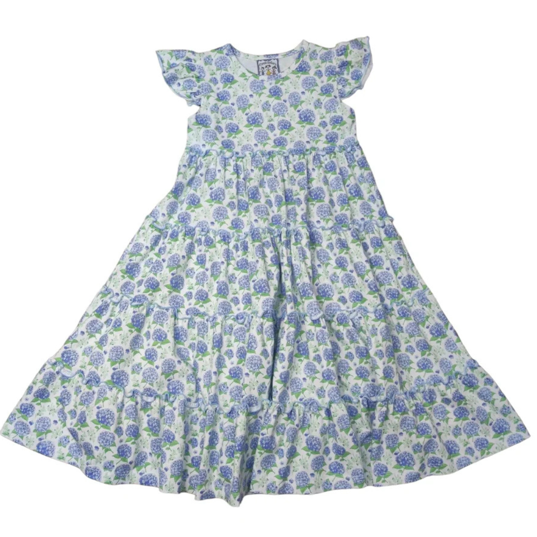 Bloomstruck Hydrangea Maxi Dress